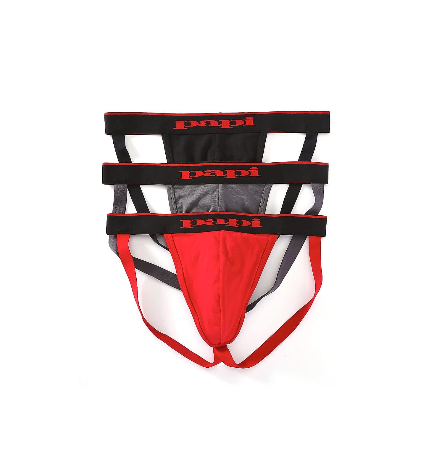 Men's 3-Pack Cotton Stretch Jock Strap