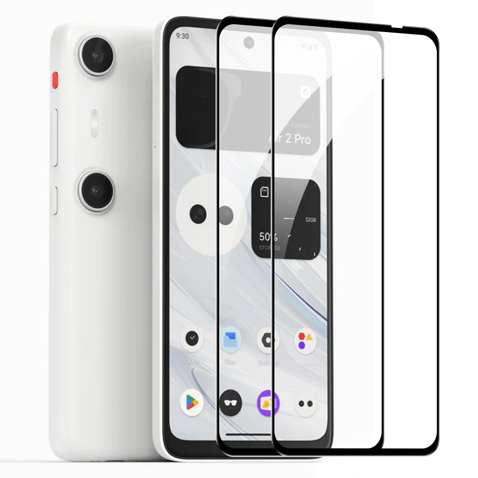 For XREAL Beam Pro Screen Protector, Full Coverage, Tempered Glass HD Clear 9H Hardness, Anti-Scratch,Bubble Free, Case Friendly【2 Pack】