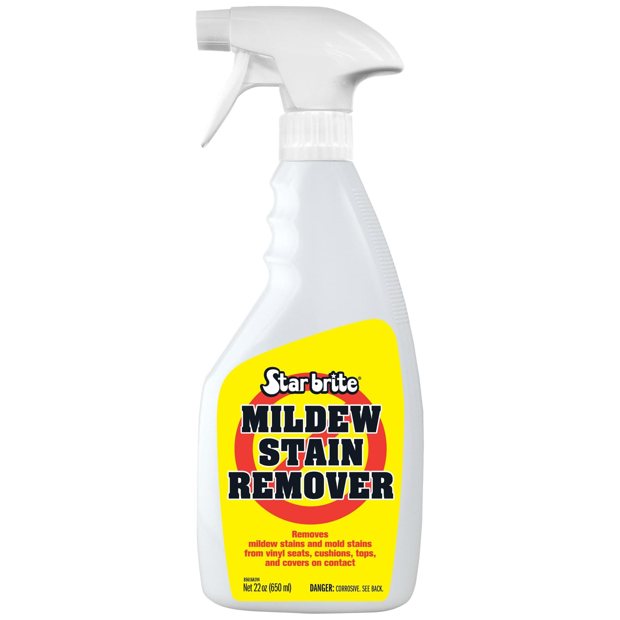 STAR BRITE Professional-Grade Mildew & Mold Stain Remover + Cleaner - Instant Contact Stain Removal, Ideal for Marine & Outdoor Upholstery