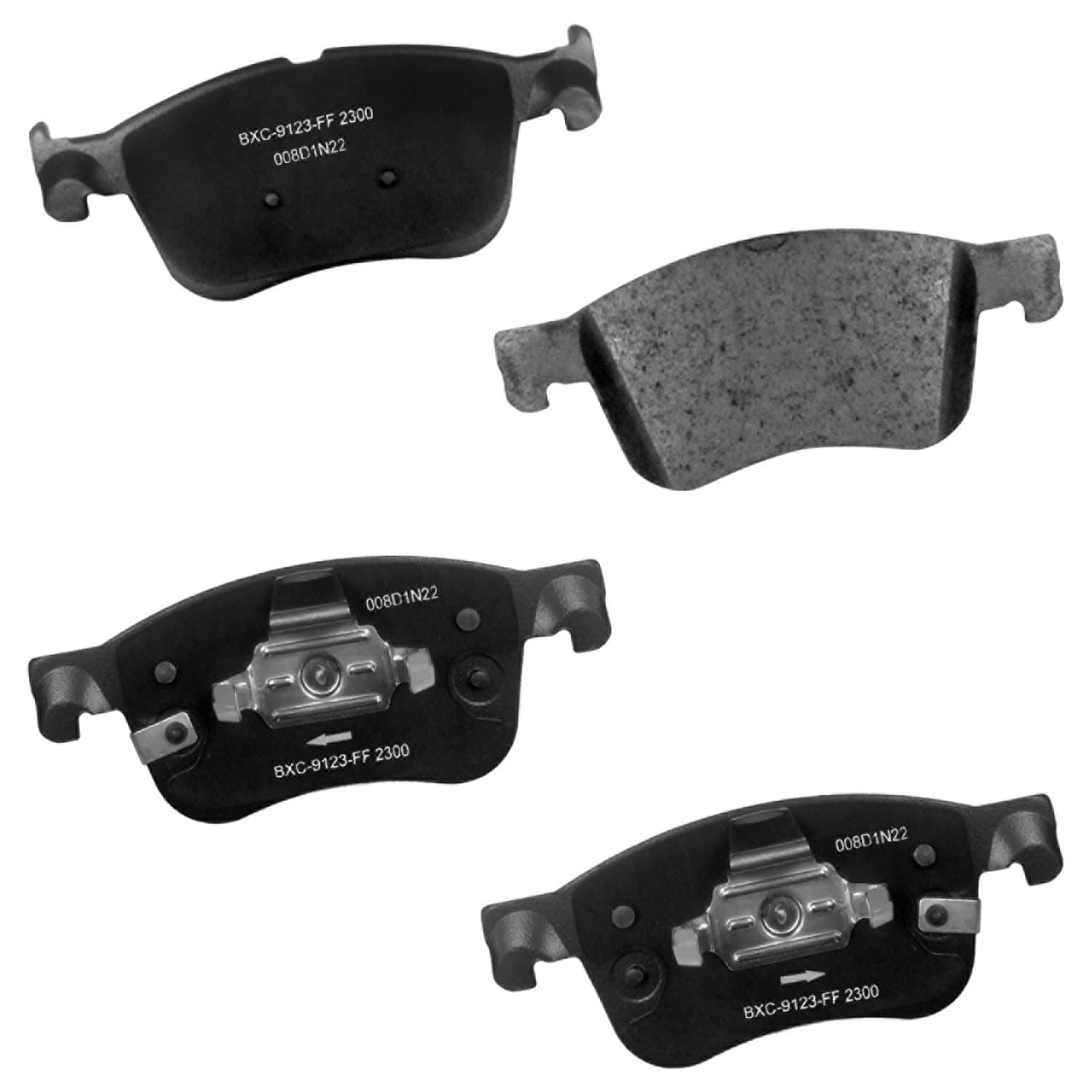 Premium SBC2300 Ceramic Front Brake Pads for Ford Bronco Sport 2024-2021, Escape 2024-2020, Maverick 2024-2022, Lincoln Corsair 2024-2020