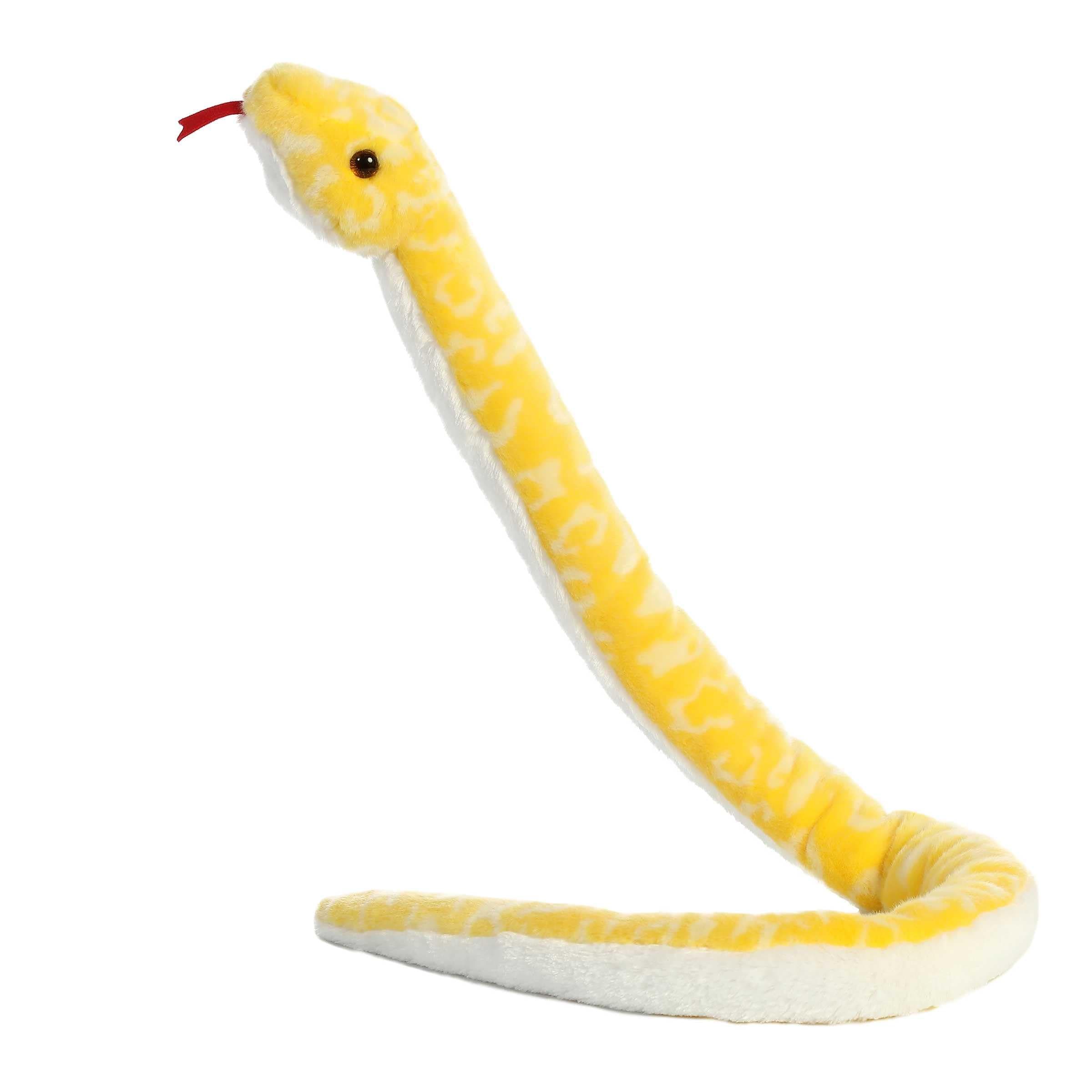 World Albino Burmese Python Plush Snake 50"