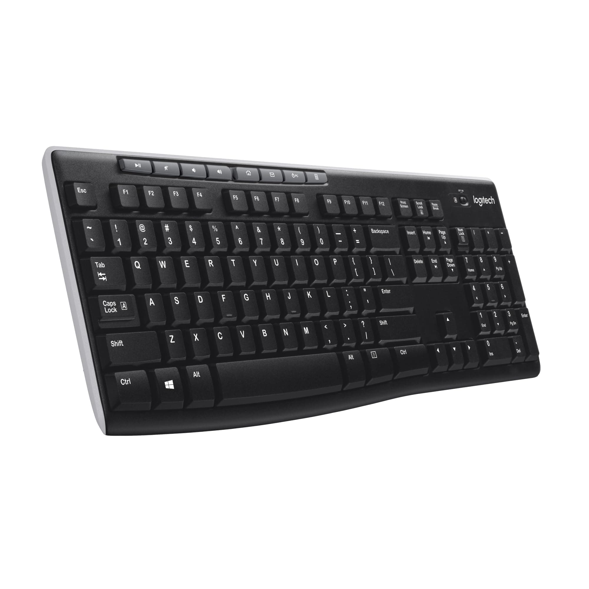 MK710 Wireless Keyboard and Mouse Combo — Includes Keyboard and Mouse, Stylish Design, Built-in LCD Status Dashboard, Long Battery Life
