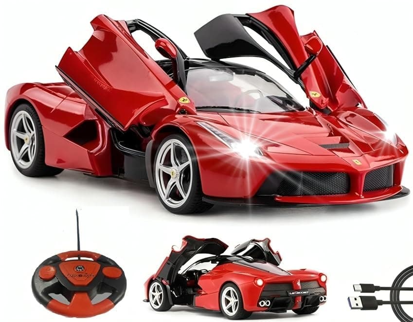 Sensor Remote Control Sports Car With Openable Doors High Performance Rc Car With Led Lights For Kids Super Sports Car For Kids High Speed Rc Car Toy Big Size 3-10 Years Old Kids,Multicolor