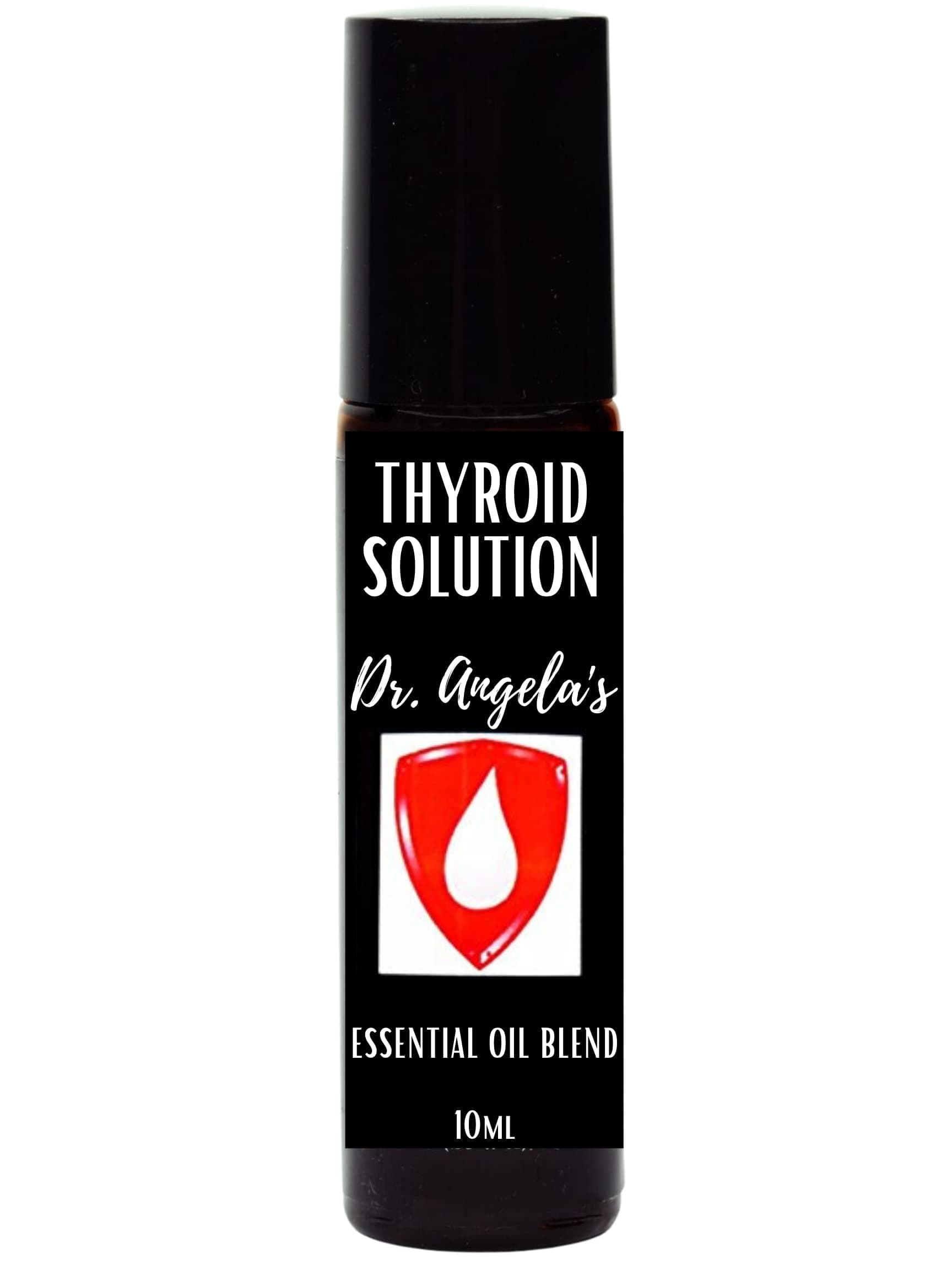 Dr. A's Thyroid Solution Essential Oil Blend | 100% Therapeutic Grade Frankincense & Myrrh | Energy, Metabolism & Weight Management Formula Roll-On Bottle