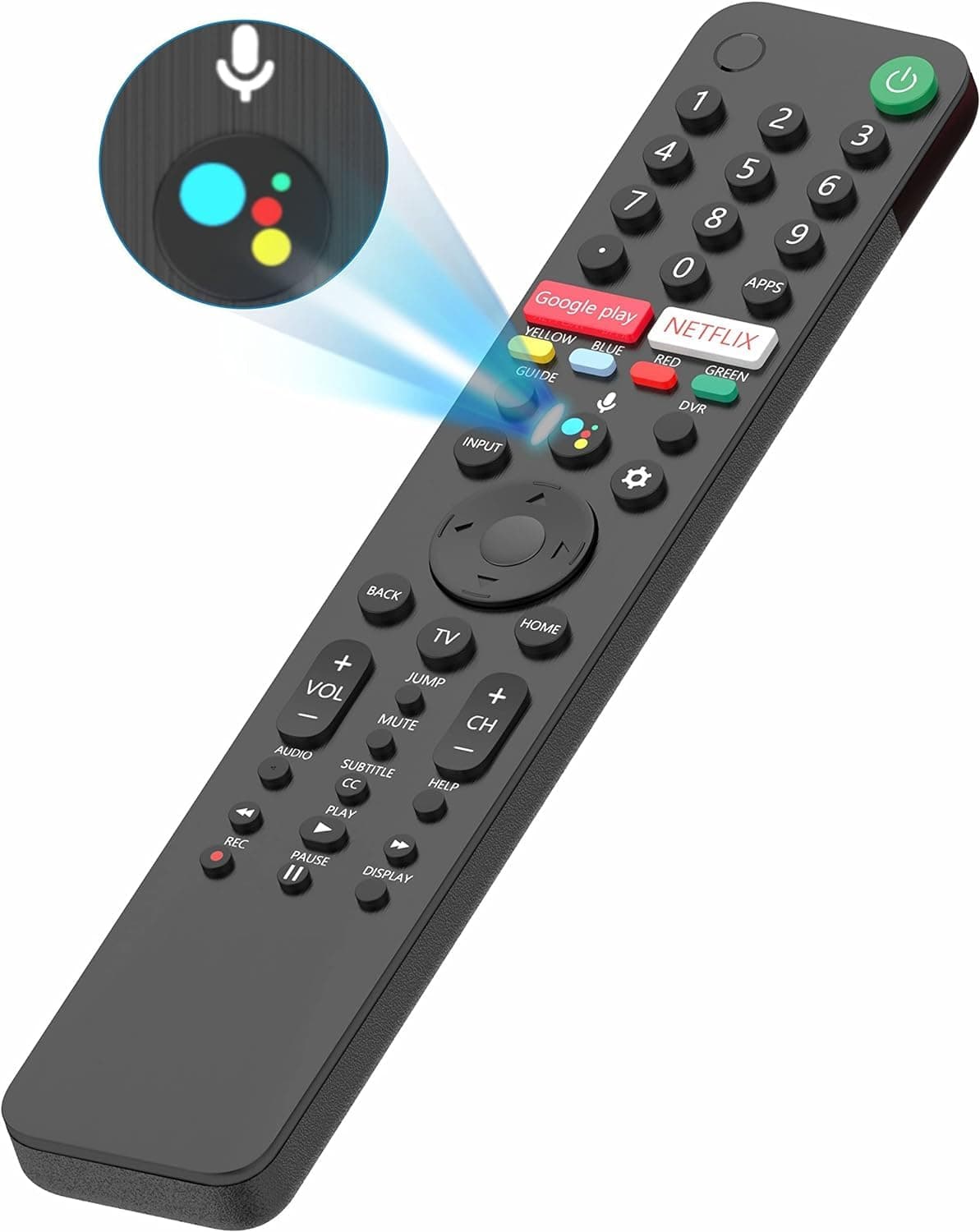 Replacement for Sony Smart TV Bluetooth Remote Include RMF-TX500U and Other Bravia XR 4/8K HDR Array LED with Smart Google TV w/