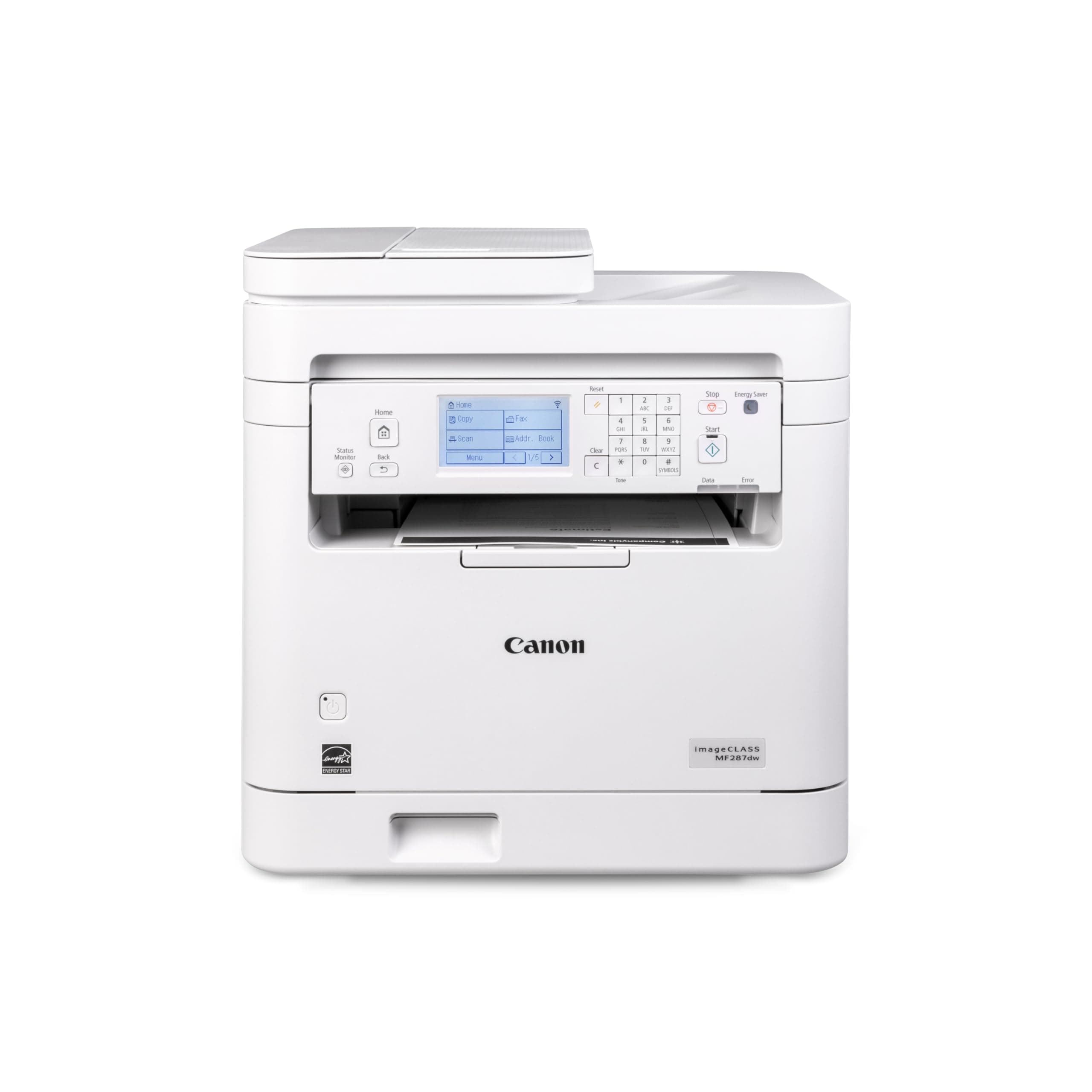 imageCLASS MF287dw - Monochrome, Duplex, Wireless Laser Printer, All-in-One Print, Copy, Scan, Fax, Auto Document Feeder, 1 Year Limited Warranty, 35 PPM, White