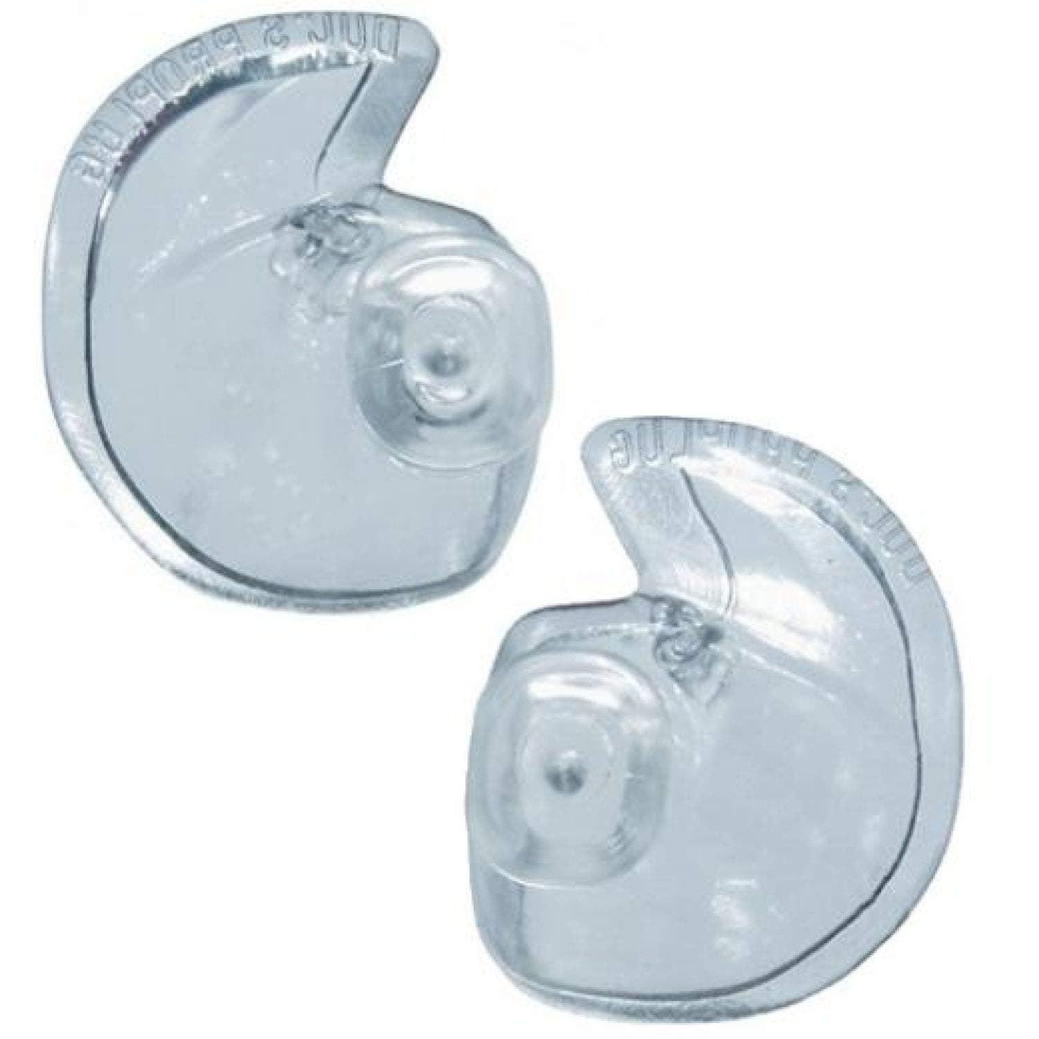 Docs ProPlugs (Pair) Clear, Vented - Tiny for Scuba Diving and Snorkeling