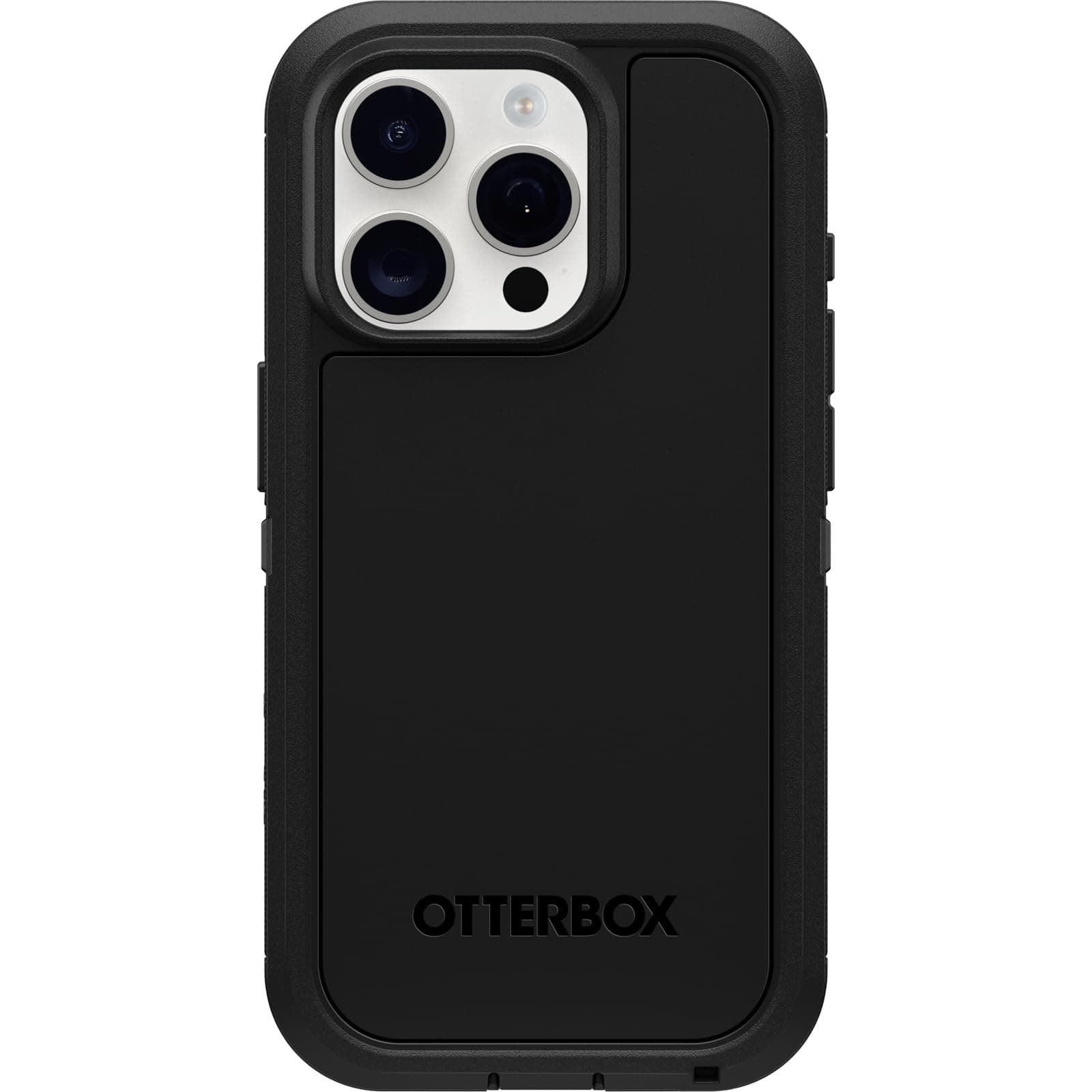 OtterBox iPhone 15 Pro (Only) Defender Series XT Case - Black, screenless, Rugged, Snaps to MagSafe, Lanyard Attachment
