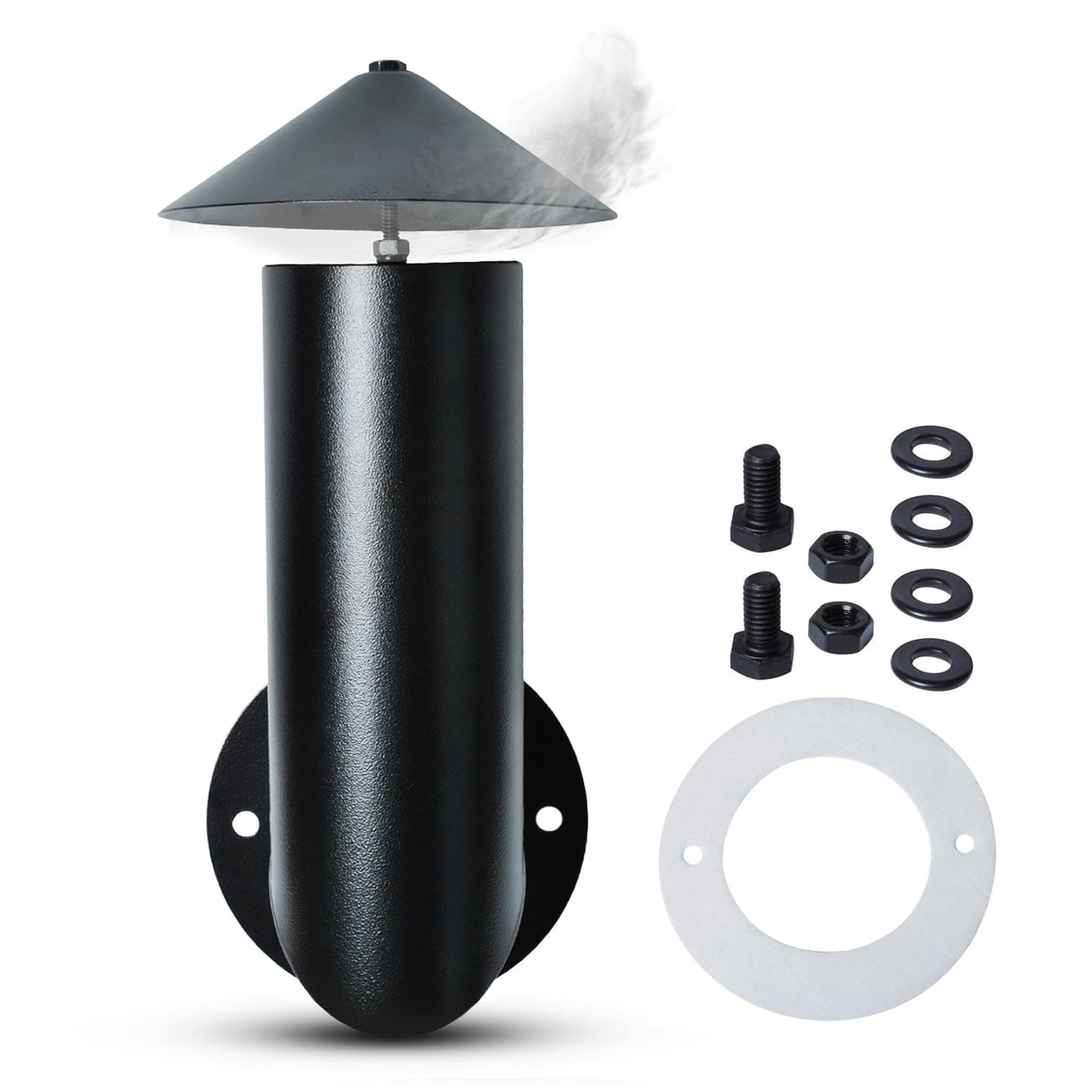 Pellet Grill Smoke Stack Chimney Replacement for Pit Boss Traeger Camp Chef, Replacement Stack Smoker Kits with Umbrella, Gasket, Screw, Locking Washer & Washer