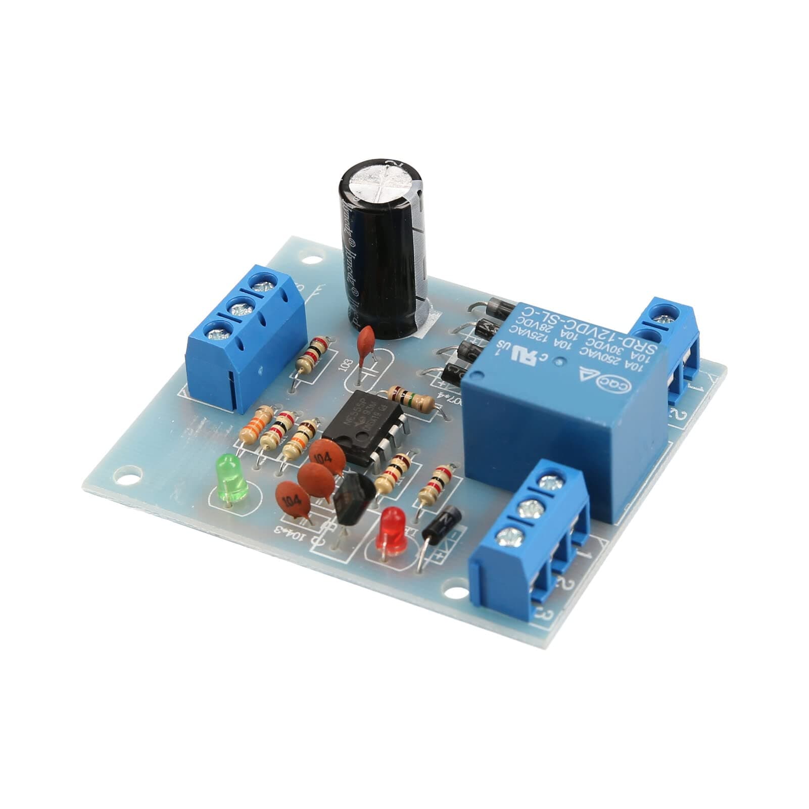 FAJIA DC 12V Water Liquid Level Controller Sensor Module Water Level Relay Detection Sensor Pumping Drainage Switch Controlling Circuit Board
