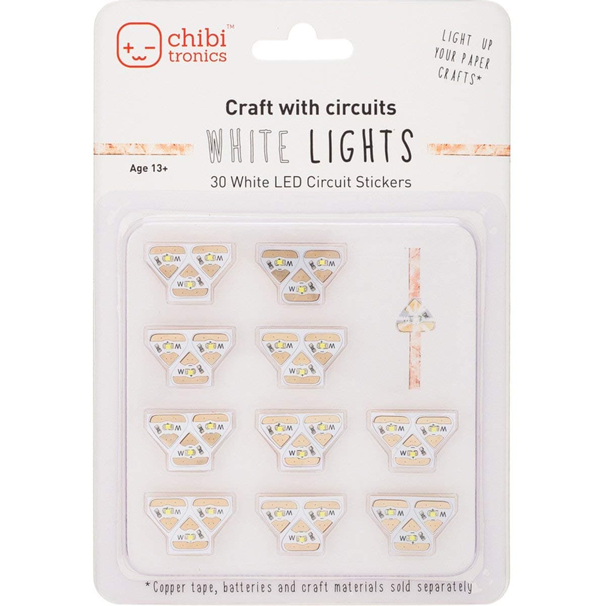 Chibitronics White LED Circuit Stickers - Megapack