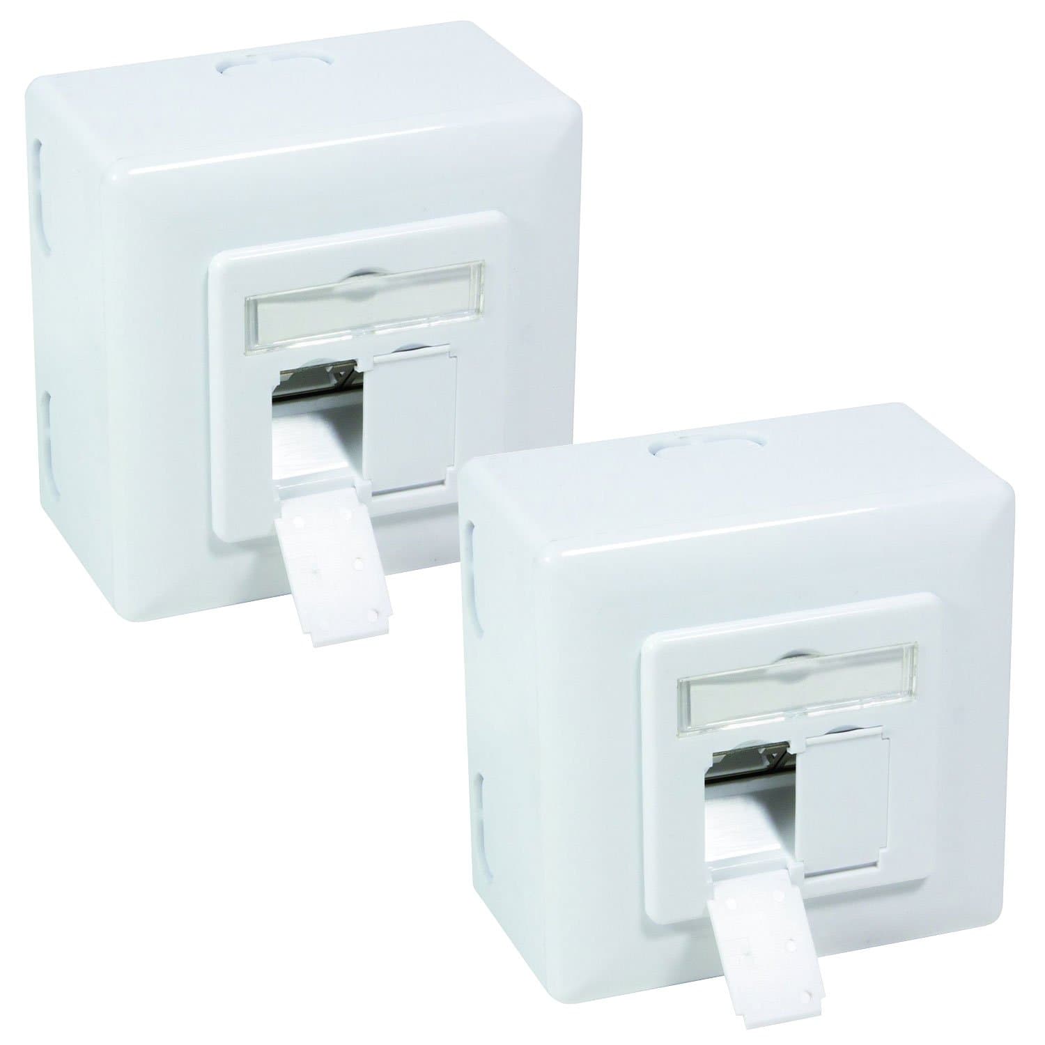 BIGtec CAT.6 Network Socket Combination Box Surface-Mounted