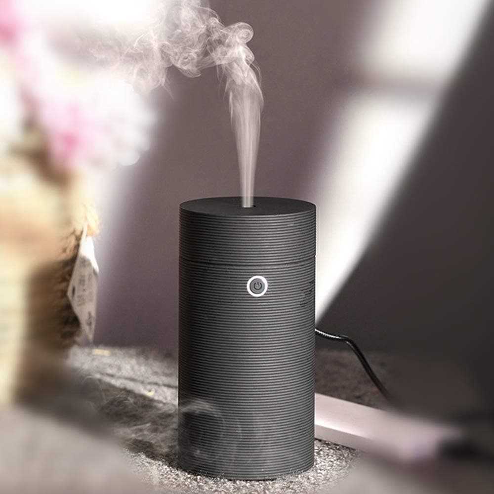 Car Diffuser Humidifier Essential Oil Diffuser USB Cool Mist Mini Portable for Home Office Bedroom Car(Screw Thread Black)