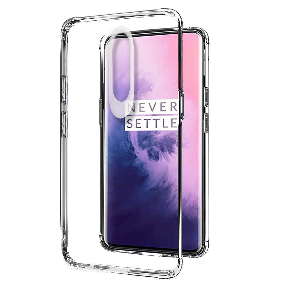 Amazon Brand - Solimo Silicone Protective Mobile Cover For Oneplus 7 Pro (Transparent)