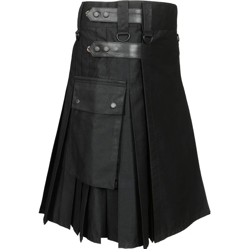 Men 's Black Utility Kilt