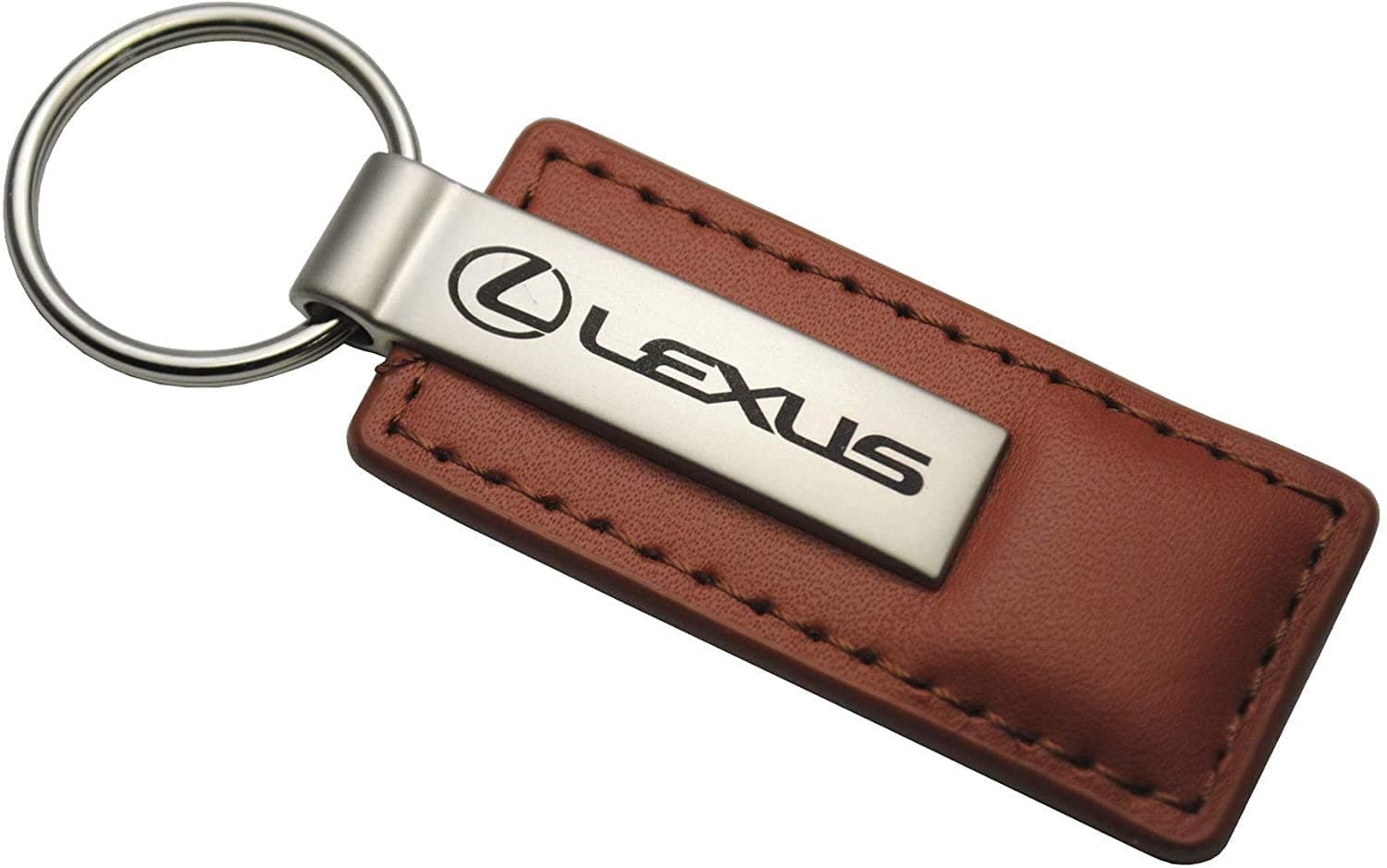 Lexus Brown Leather Key Chain, Official Licensed