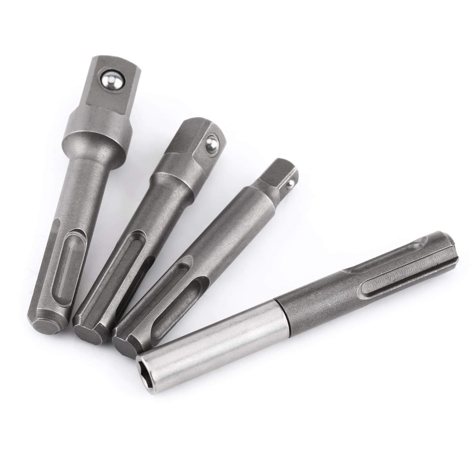 PissenteBit Holder, 1/4"3/8"1/2" Square Drill Bit, Quick Connect Plus Shank, for Cement Brick Wall Various Needs