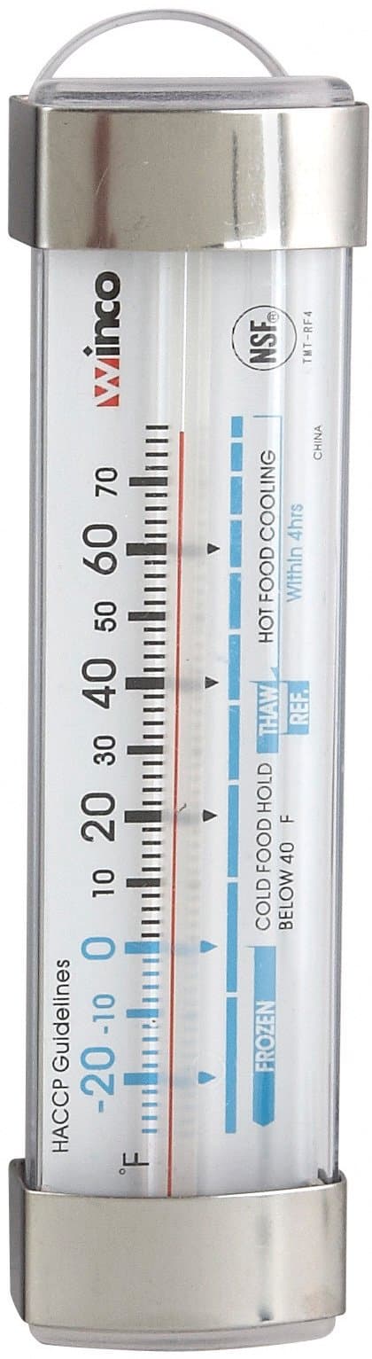 Winco Freezer/Refrig Thermometer, 3-1/2"L, Suction Cup