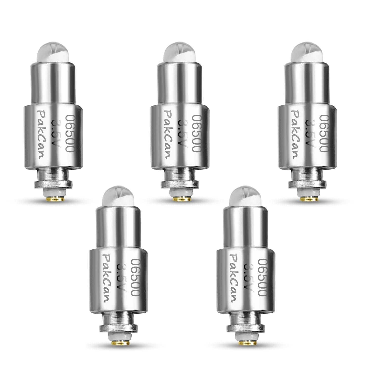 5 Pcs Halogen LED Replacement Bulbs Compatible with Welch Allyn 3.5v Lamp 06500-u MacroView Otoscope Lamp