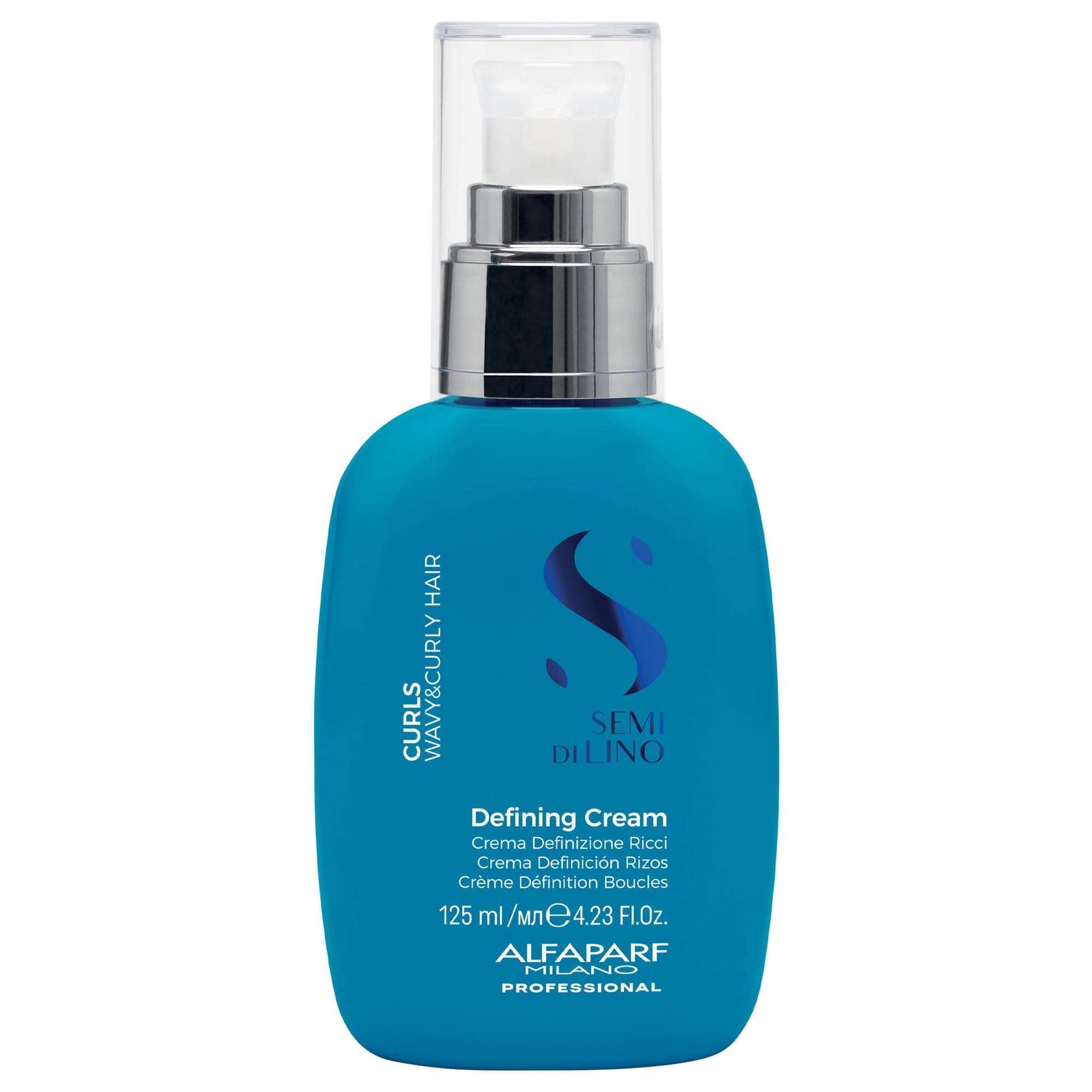 ALFAPARF MILANO Semi di Lino Curl Defining Cream - Lightweight Styling Lotion for Curly Hair - Defines, Hydrates, Separates, Nourishes, Conditions Curls - Reduces Frizz - Heat Protection (4.23 oz)