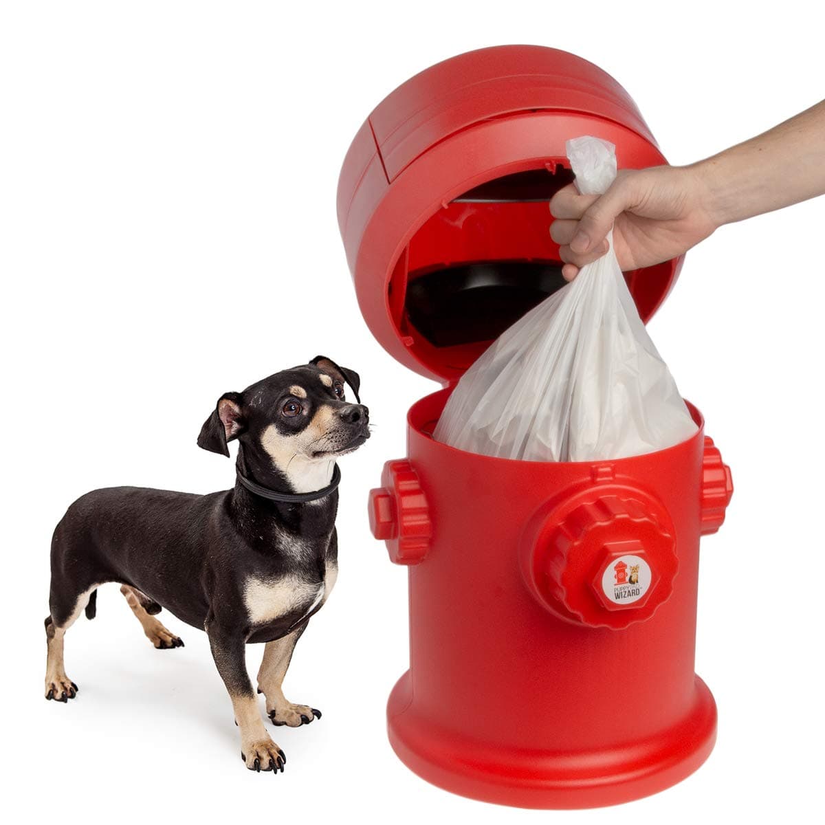 Puppy Litter/Training Trash Can, Red