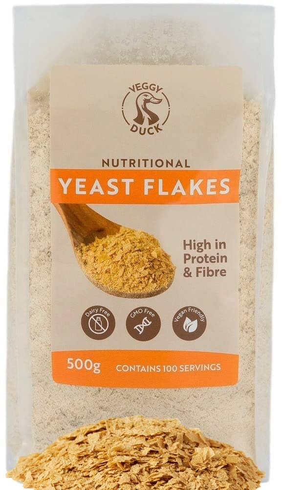 Nutritional Yeast Flakes (500g) - Natural | GMO Free | Vegan Friendly