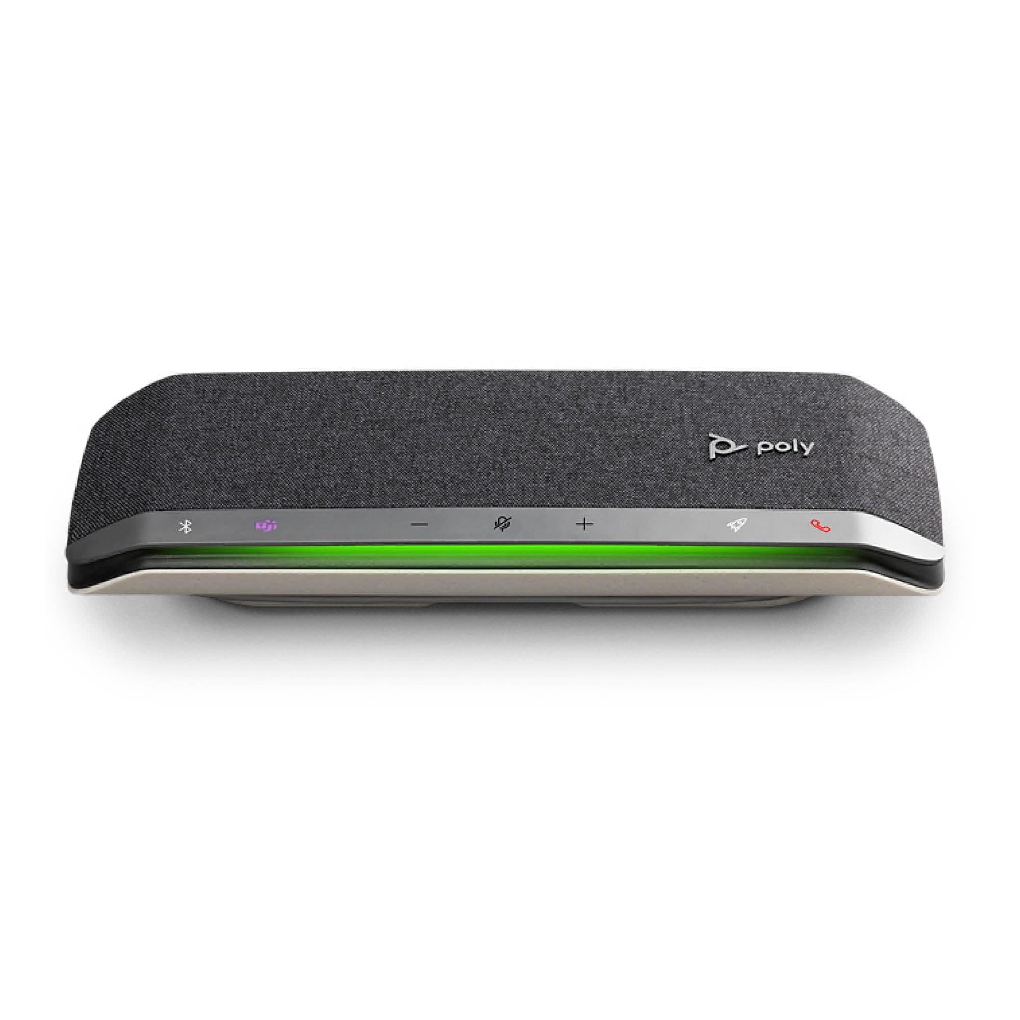 Poly Sync 40 Smart Speakerphone (Plantronics) - Flexible Workspaces - Connect to PC/Mac via USB and Smartphones via Bluetooth - Certified for Microsoft Teams – Amazon Exclusive