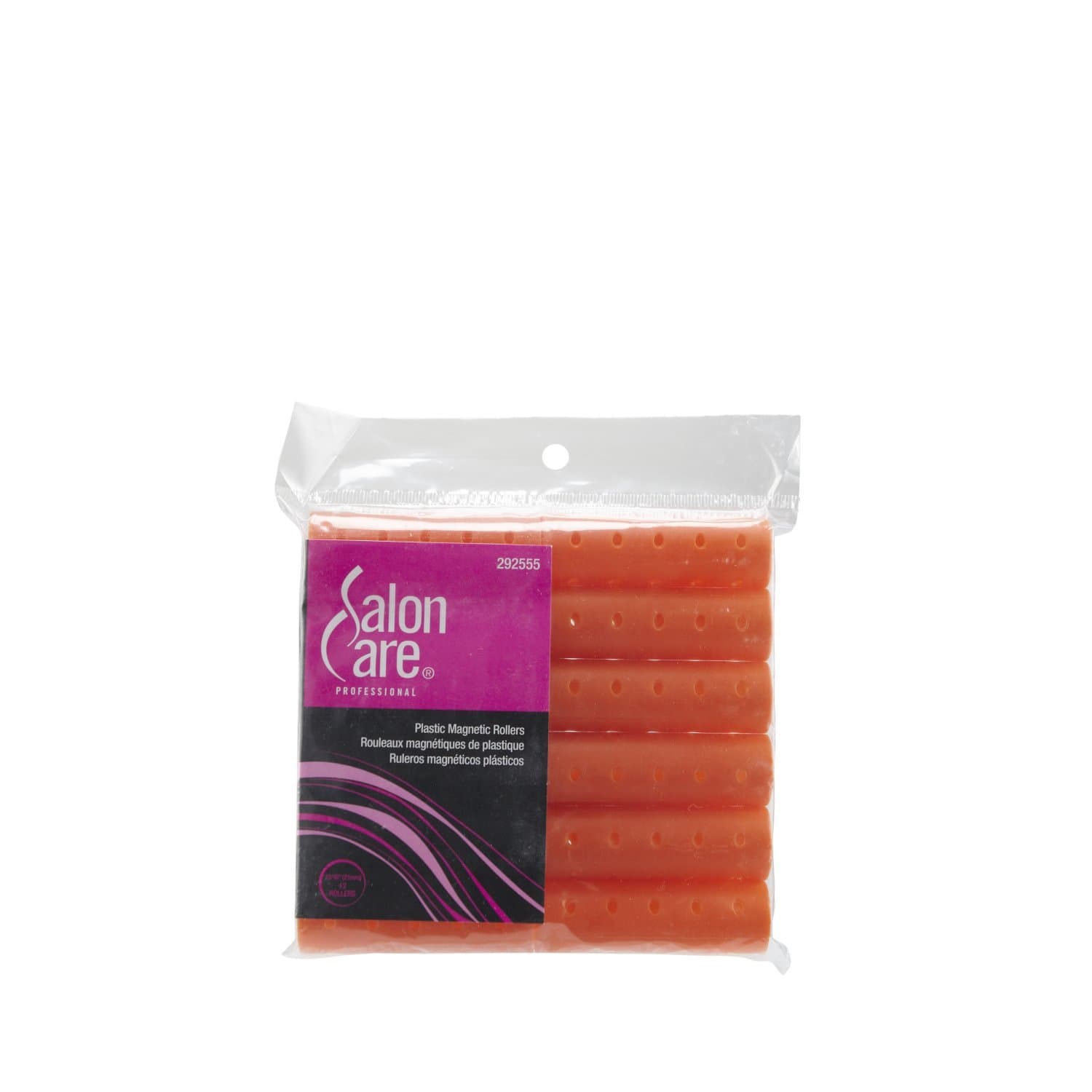 Salon Care Magnetic Rollers Long Orange