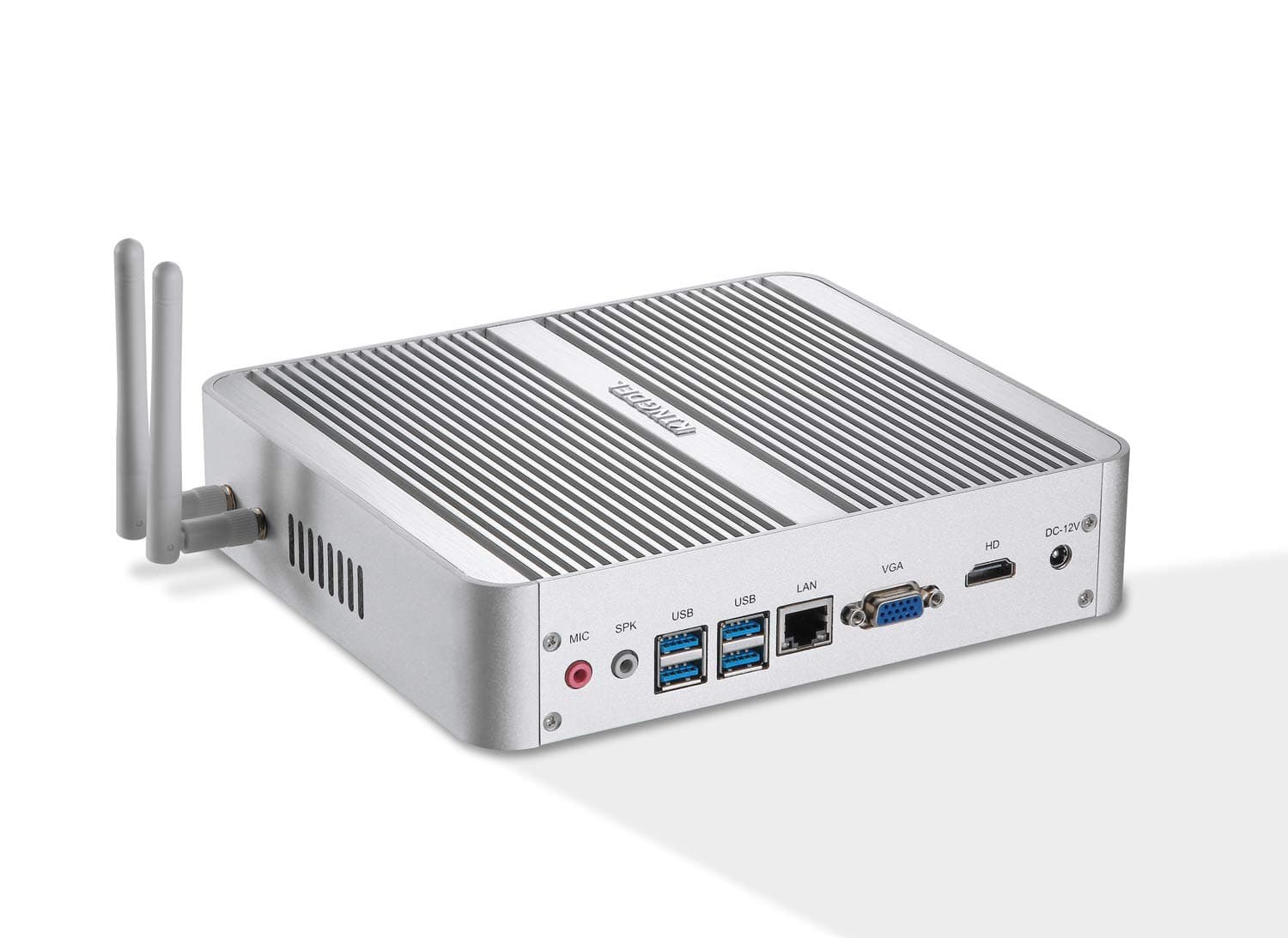 KINGDEL Fanless Mini PC, Powerful Mini Desktop Computer, i5 8th Gen. 4 Cores CPU, 16GB DDR4 RAM, 250GB NVMe SSD, 4K: 4096x2304, HD Port, VGA, LAN, WF+BT, Silent Working