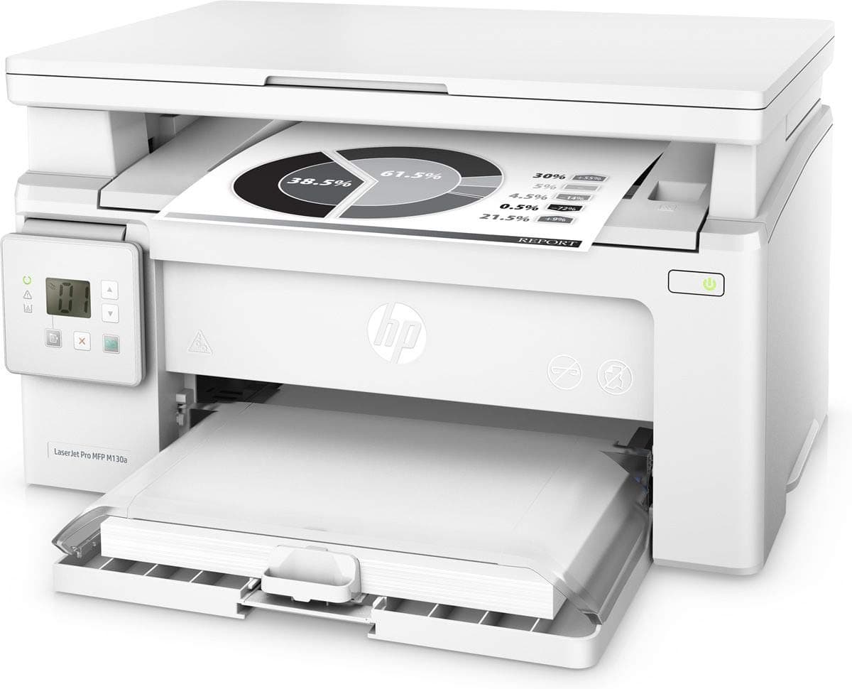 HP LaserJet Pro M130a Monochrome Laser Printer Multifunction printer, scanner, Photocopier, JetIntelligence, 600 ,White 22 S./Min
