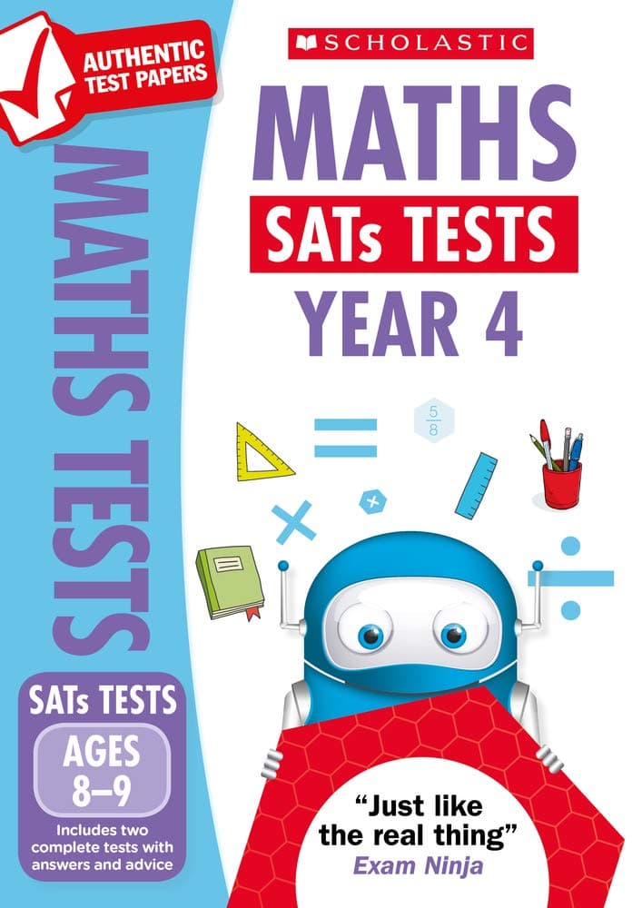 Maths Practice Tests for Ages 8-9 (Year 4) Includes two complete test papers plus answers and mark scheme (National Curriculum SATs Tests) (National Test Papers)