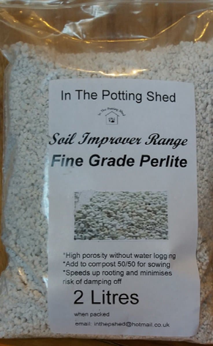 Perlite fine Grade in 2 Litre Bag
