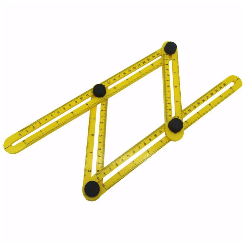 Multifunctional Angle model Foldable Rulers Templater Plastic Measuring tool for Home and Building Irregular Shape Measurement
