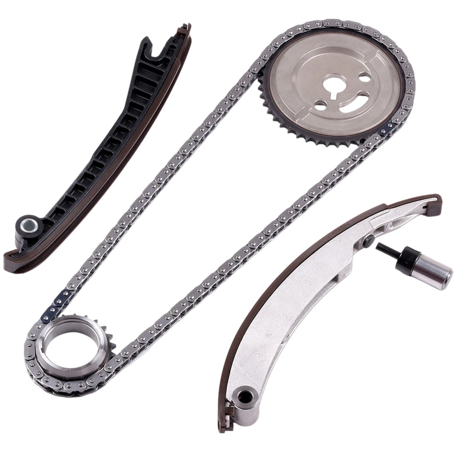 ECCPP Timing Chain Kit Fits for Mini Cooper, 2002-2008 for R52 R53 W10B W11B 1.6 SOHC, w/Timing Chains Crank Sprocket Tensioner Guide