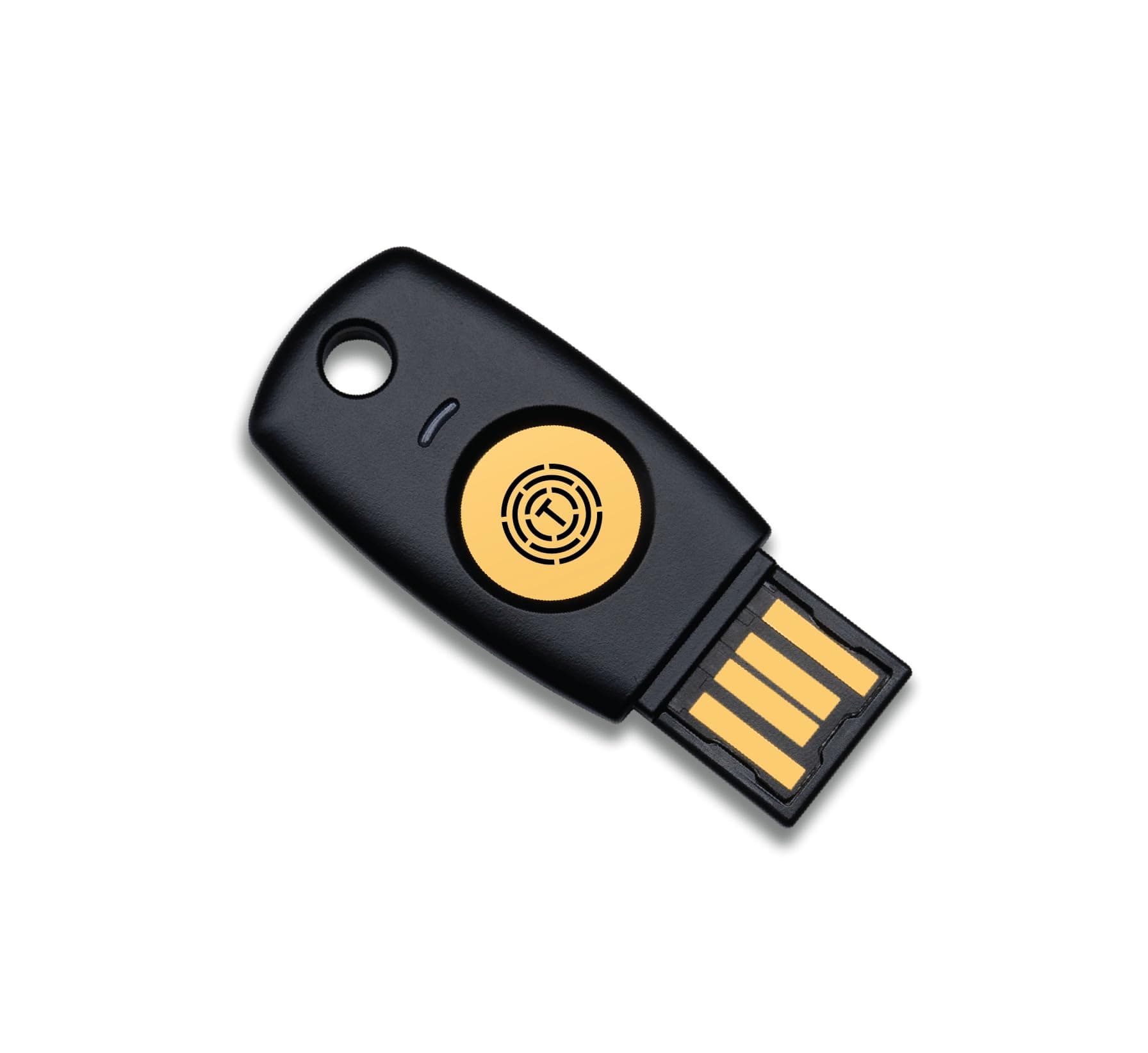 FIDO2 U2F Security Key Passkey - Two Factor Authentication (2FA) USB Key with PIN + Touch (without Biometrics), USB-A, Trustkey T110