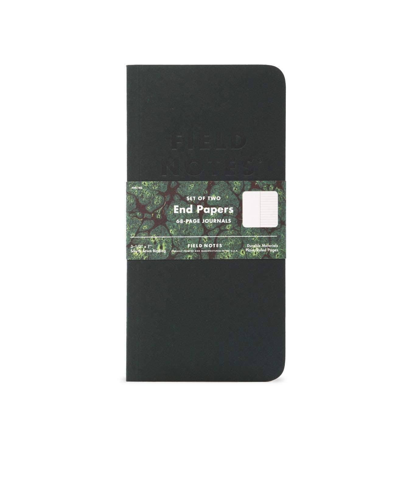 Field Notes: End Papers - 2 Pack - Ruled Journals, 3.5 x 7 Inch