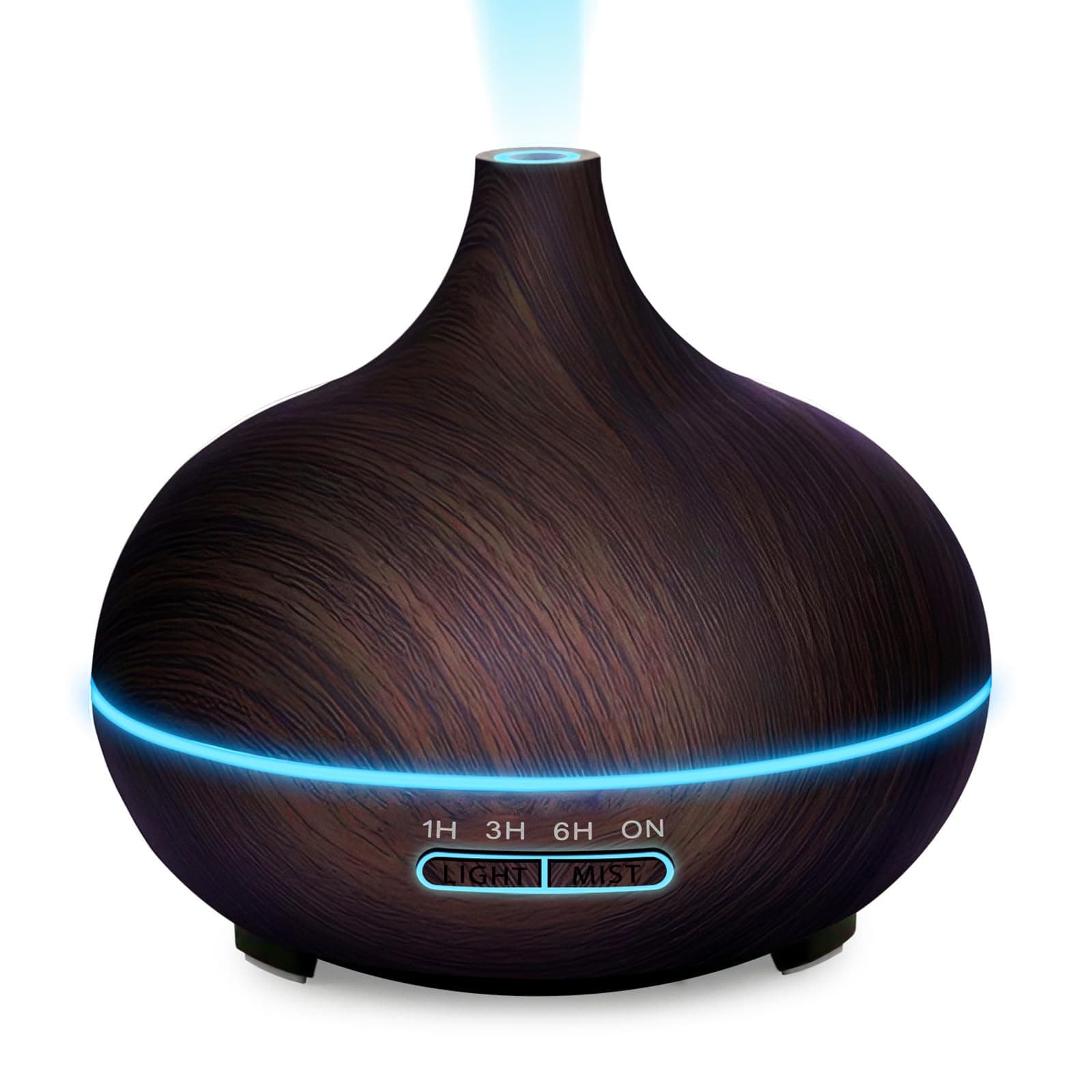 Diffusers for Essential Oils Large Room, 550ml Essential Oil Diffusers with Remote Control, Ultrasonic Oil Diffuser with Timer, 7 Colors Light for Bedroom (Deep)