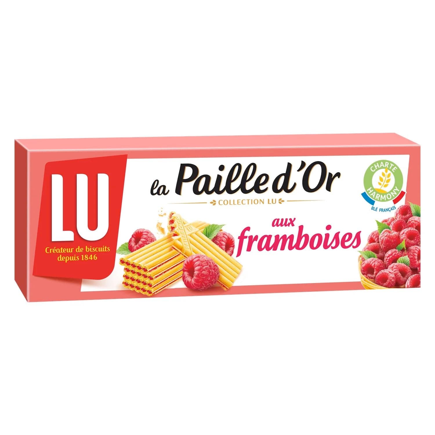 Paille d'or Raspberry Cookies 170 Gr (2 Pack)