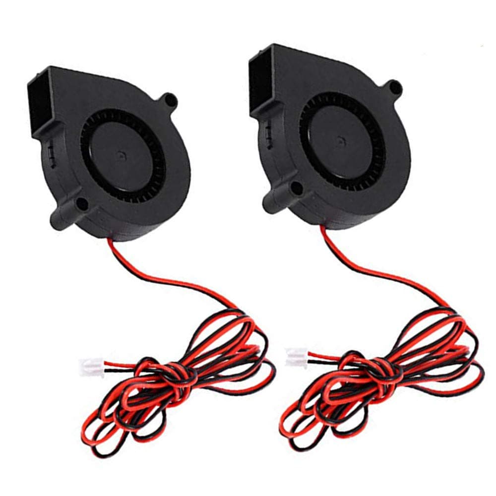 2pcs 5015 3D Printer DC Brushless Blower Cooling Fan for RepRap i3 CR-10 and Other Small Appliances Series Repair Replacement (24V)
