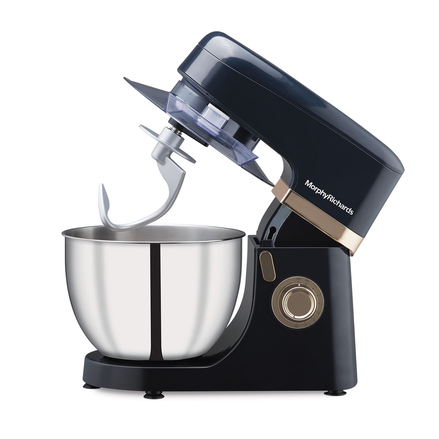 Morphy Richards Melange 800W Stand Mixer| 5L SS Bowl | Multi purpose functioning - Mixing, Beating, Kneading, Whisking| 8-Speed Level|Heavy Duty Motor |2-Yr Warranty【Navy Blue & Rose Gold】