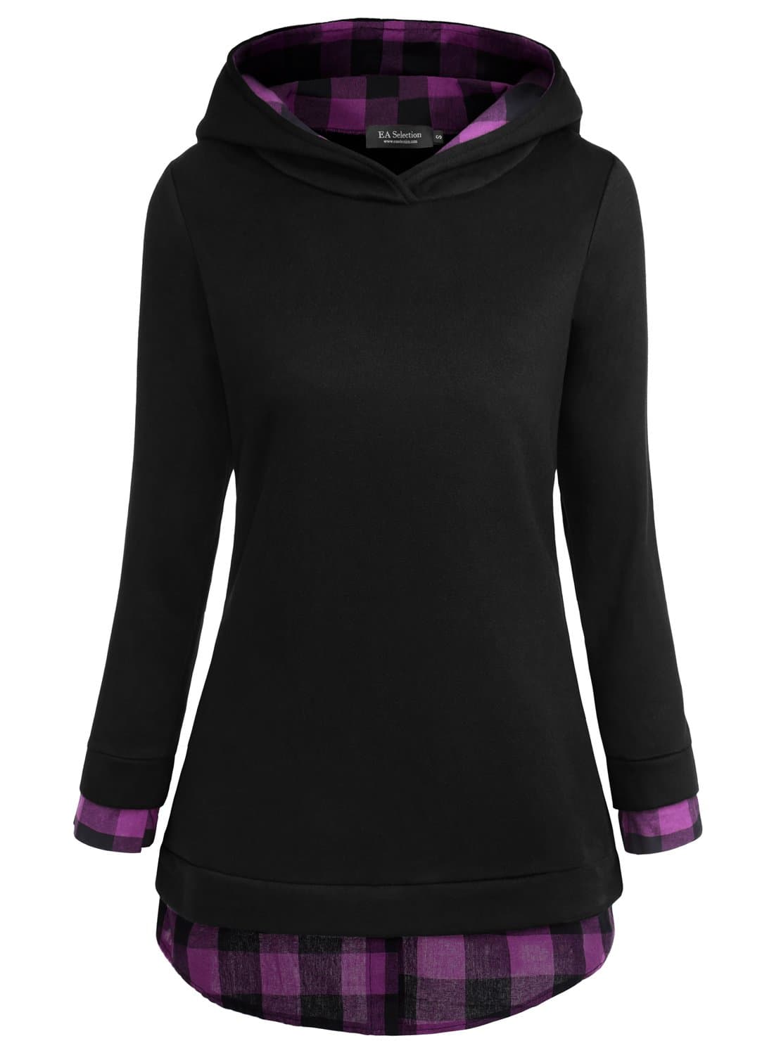 EA Selection 2 in 1 Shirt Sweaters Pullover Warm a Hood Jacket Women