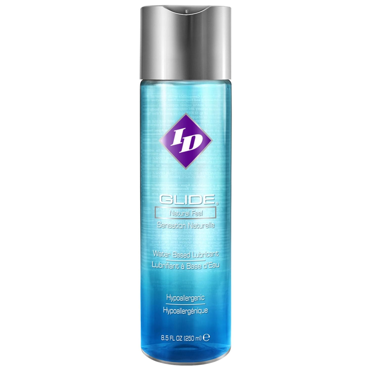 ID Glide Natural Feel Water-Based Personal Lubricant 8.5 Ounce Unscented