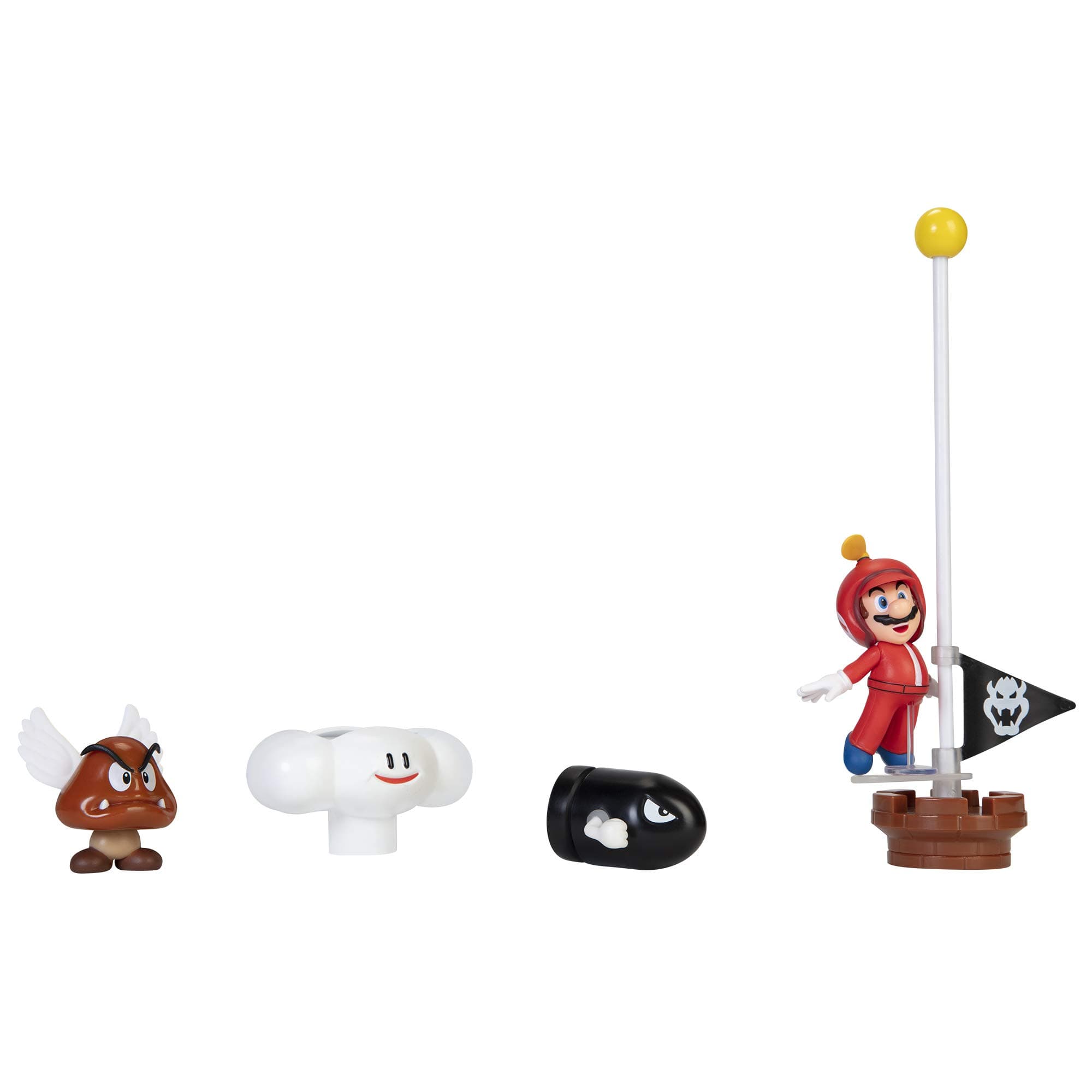SUPER MARIO Cloud World Diorama Set with 2.5" Propeller Mario Action Figure