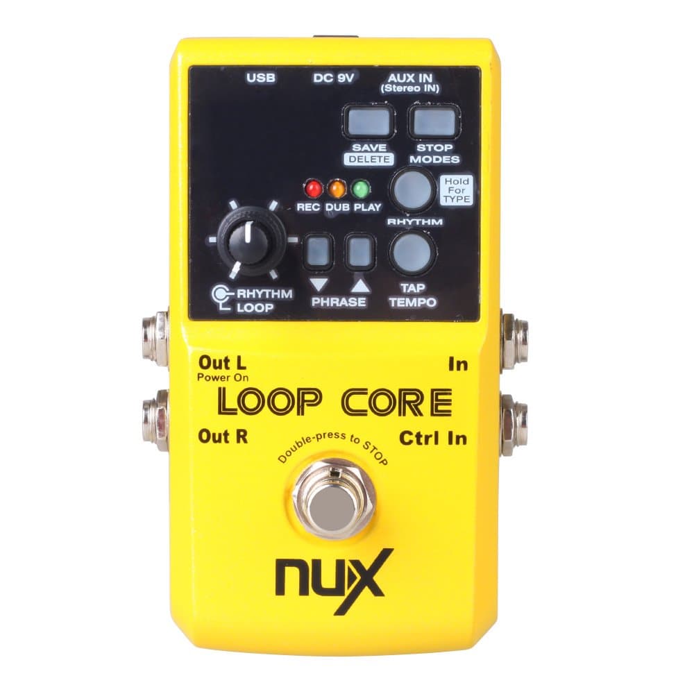 Nux Loop Core Guitar Effect Pedal 40 Built-in Drum Patterns 99 User Memories