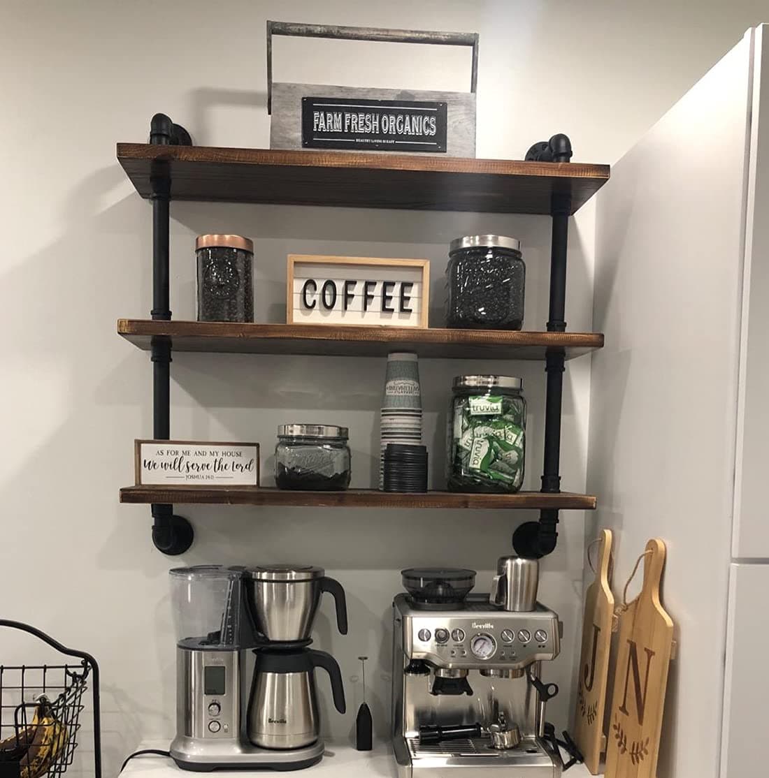 3-tier wall shelves-32in