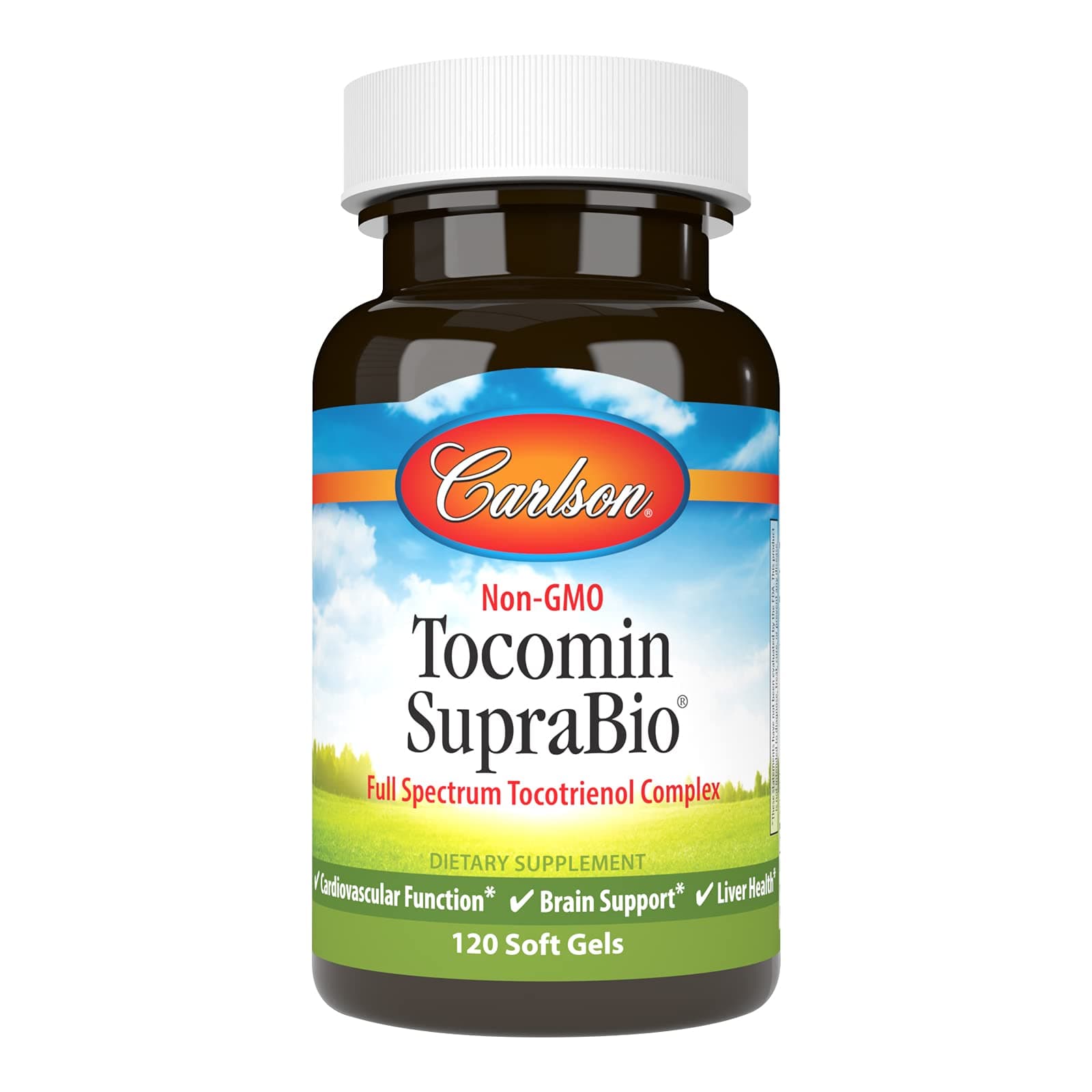 Tocomin SupraBio, Full Spectrum Tocotrienol Complex, Non-GMO Tocotrienols, Alpha, Beta, Gamma, Delta, 120 Softgels