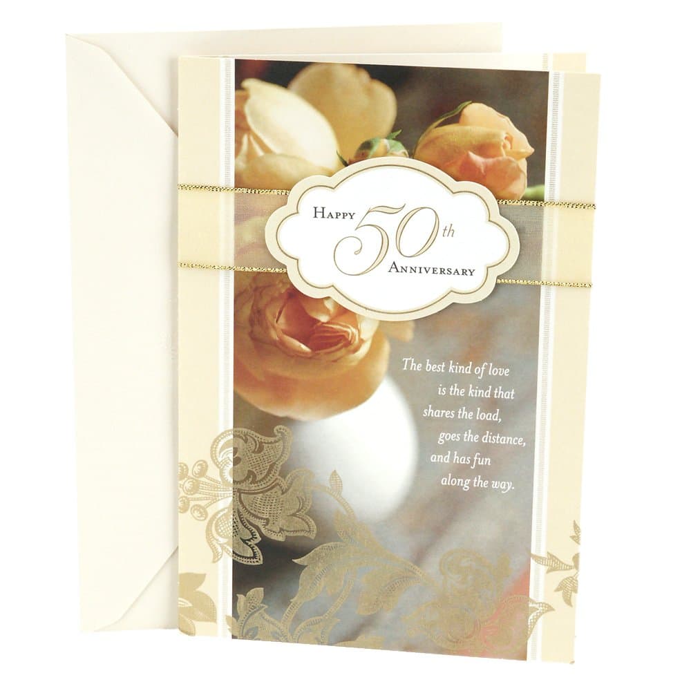 50th Anniversary Card (Roses)