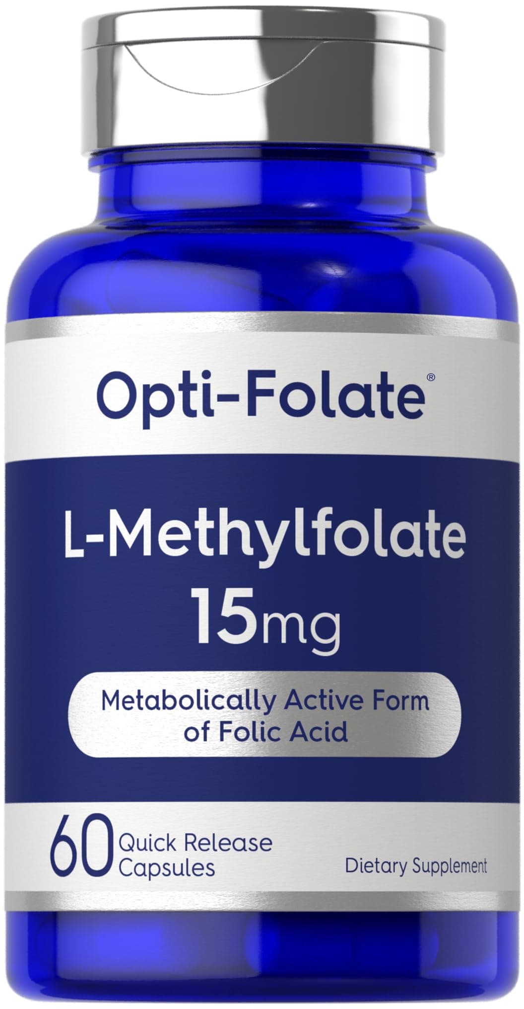 Carlyle L Methylfolate 15mg | 60 Capsules | Max Potency | Optimized and Activated | Non-GMO, Gluten Free | Methyl Folate, 5-MTHF | by Opti-Folate