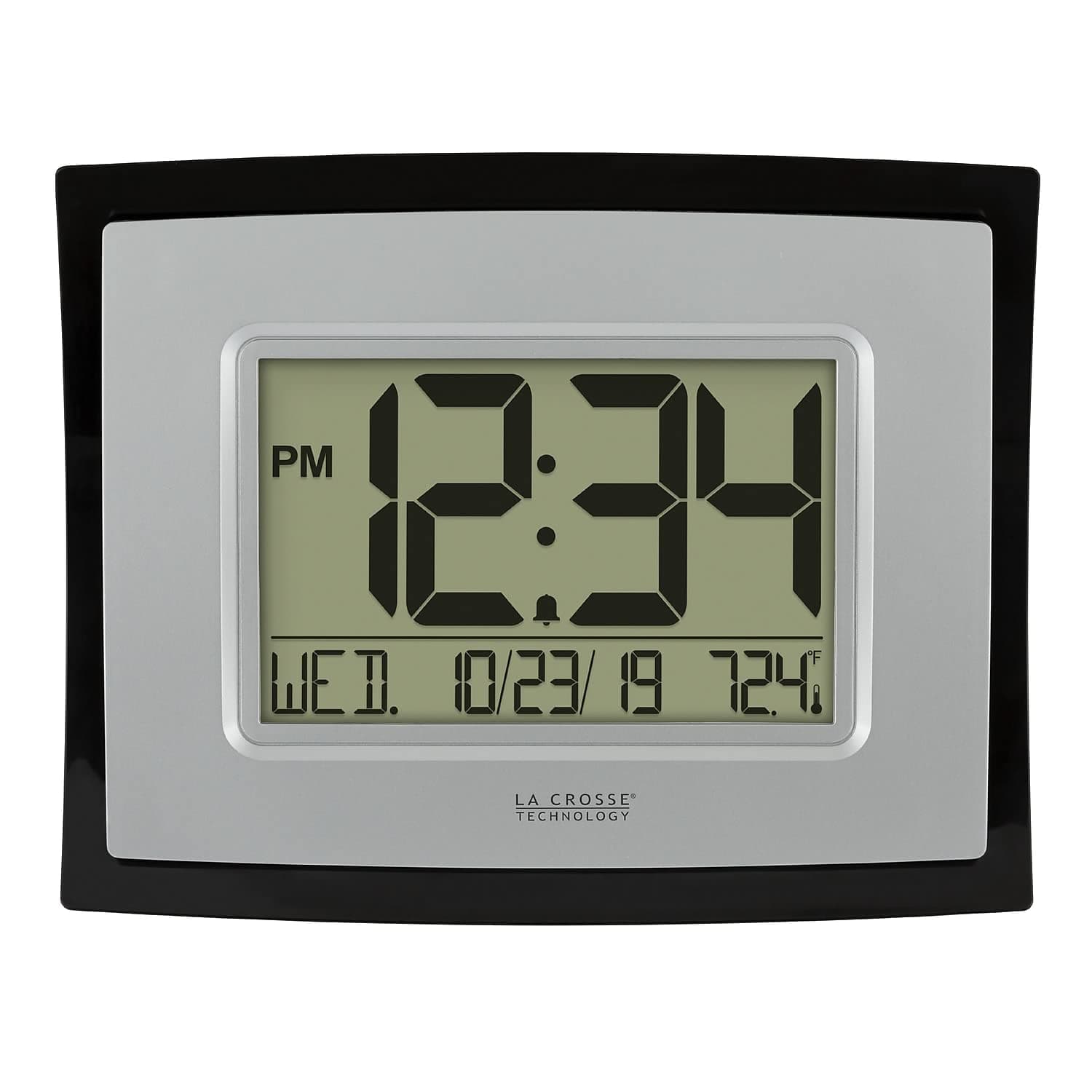 La Crosse Technology Wall/Table Clock, 6.85-inch H x 8.66-inch W x 0.95-inch D (WT-8002U) (WT-8002U-INT)