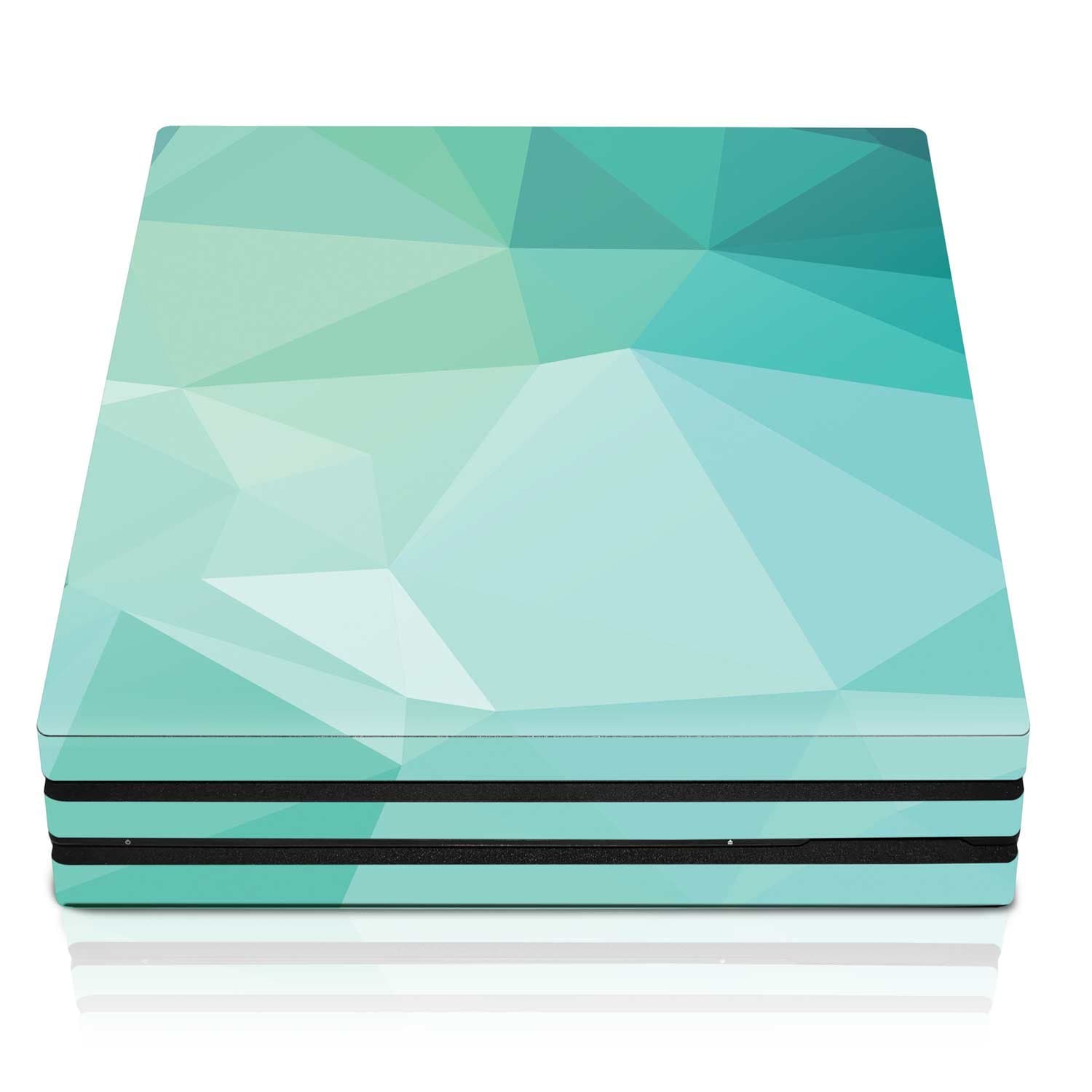 Controller Gear Officially Licensed PS4 Pro Console Skin - Teal Poly Horizontal - PlayStation 4